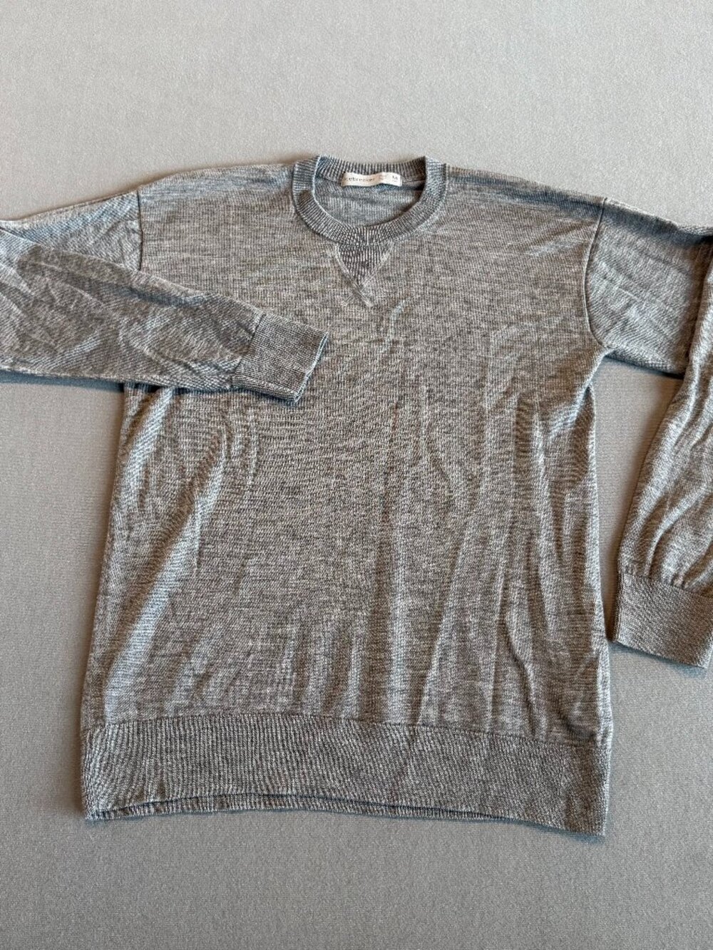 Icebreaker Men’s Cool-Lite Merino Wool Lyocell Crewneck Sweater Gray M
